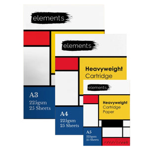 Elements Elements Heavyweight Cartridge Paper Pad 225gsm Range SG Education