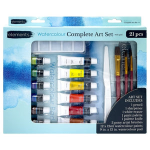 Elements Elements Watercolour Complete Art Set with Pad SG Education