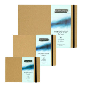 Elements Elements Watercolour Hardback Landscape Book 200gsm Range SG Education