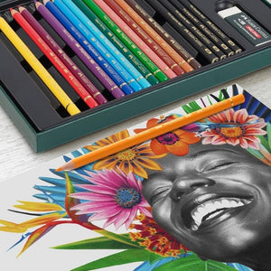 Faber Castell ART-PENCILS PENS & MARKERS Faber Castell Polychromos Gift Set 40 + 8 Graphite Matt SG Education