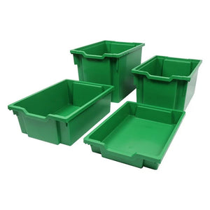 Gratnells Ltd ICT-STORAGE Gratnell F25 Extra Deep Tray Green SG Education