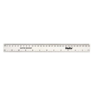 Helix Helix Shatter Resistant Ruler 30cm SG Education