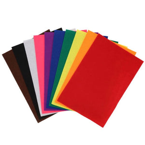 Icon Icon Craft A4 Felt Sheets 10 Assorted Colour SG Education