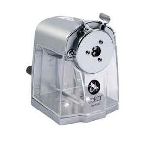 Jakar Desk Crank Type Pencil Sharpener Silver Grey SG Education