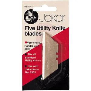 Jakar Jakar Utility Knife Blades for use with Knife (JAK 7335) 5 Pack SG Education