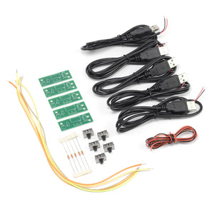 Kitronik Flexible LED Noodle Filaments USB Lamp Kit 5 Pack SG Education