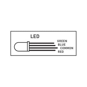 Kitronik Kitronik RGB 5mm Diffused LED 60deg 1000mCd Cmn Cathode SG Education