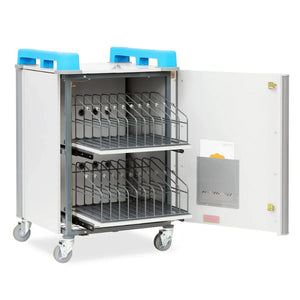 LapCabby ICT-LAPTOP TROLLEY LapCabby 20 Vertical Compact Laptop Charging Trolley SG Education