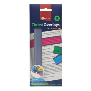 Ormond Ormond 190x70mm Tinted Overlays 8 Pack SG Education