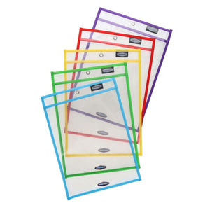 Ormond Ormond Dry Erase Pockets A4 5 Pack SG Education