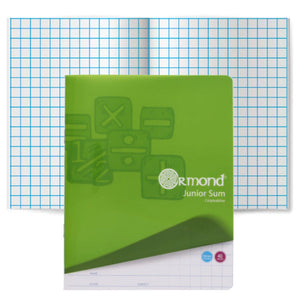 Ormond Ormond Durable Cover Junior Sum Copy 10mm Square 40pg SG Education