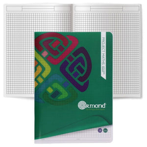 Ormond Ormond Durable Cover Maths Copy Book 5mm Square A4 120pg SG Education