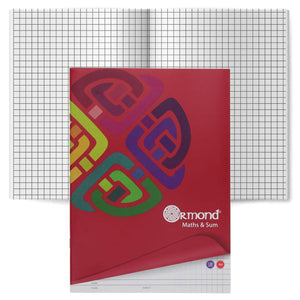 Ormond Ormond Maths Copy Book 7mm Square A4 120pg SG Education