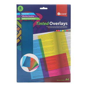 Ormond Ormond Tinted Overlays A4 6 Pack SG Education