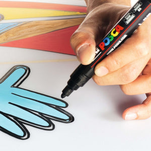 Posca ART-PENCILS PENS & MARKERS Posca Paint Marker Class Pack 24 – Black & White PC-3M & PC-5M SG Education