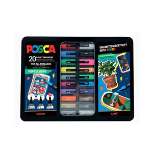 Posca Posca POP Colours Tin of 20 SG Education