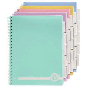Premto Premto 5 Subject Project Book A4 250pg Pastel Colours Single SG Education