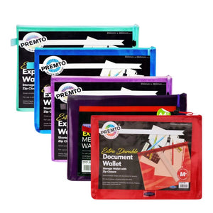 Premto Premto A4+ Durable Expanding Mesh Wallet Range SG Education