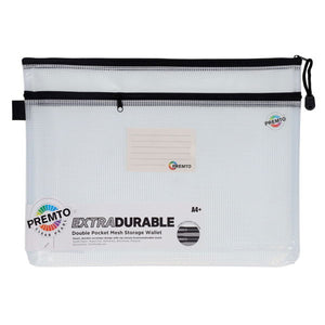 Premto Premto A4+ Extra Durable Double Pocket Mesh Bag SG Education