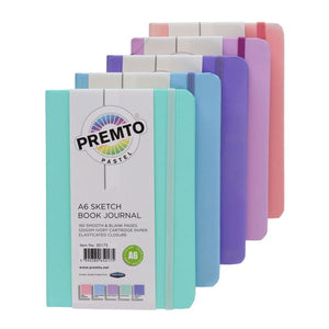 Premto Premto Pastel Journal & Sketch Book A6 192pg SG Education