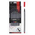 ProScribe ART-PENCILS PENS & MARKERS ProScribe Fineliner Markers Assort Colours 8 Pack SG Education