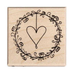 Rayher Rayher Wedding Wreath Stamp 5x5cm SG Education
