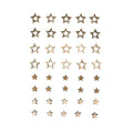 Rayher Rayher Wooden Decoration Stars Assort 40 Pack SG Education