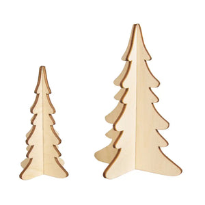 Rayher Rayher Wooden Plug-In Fir Tree 2 Pack SG Education