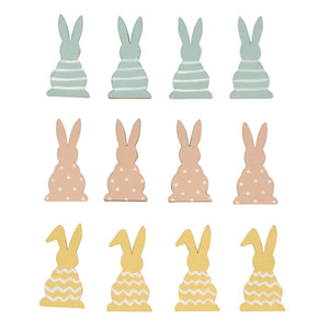 Rayher Rayher Wooden Rabbits 4cm 12 Assorted Pack SG Education