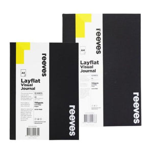 Reeves Reeves Lay Flat Black Journal Range SG Education
