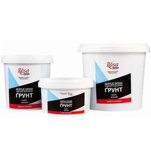 Rosa ART-ACRYLICS & WATERCOLOUR Rosa Studio Acrylic Gesso Black SG Education
