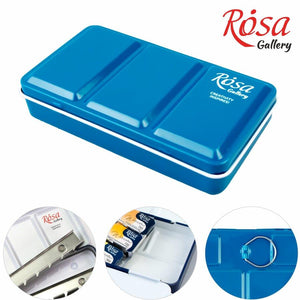 Rosa Rosa Empty Metal Tin for 12 Full Pans Turquoise SG Education