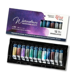 Rosa Rosa Granulated Watercolour Tubes 10ml 12 Set SG Education