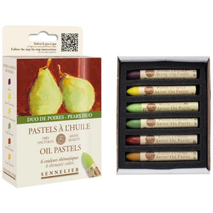 Sennelier Sennelier Oil Pastels Pears Duo 6 Set SG Education