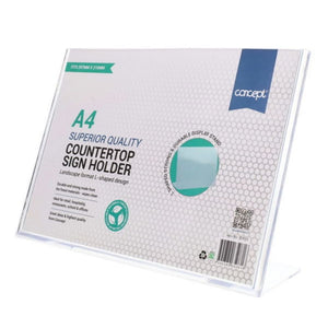SG Education A4 Countertop Sign Holder - Landscape SG Education