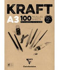 SG Education Clairefontaine Kraft Brown Glued Pad Range SG Education