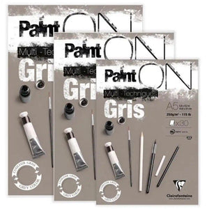 SG Education Clairefontaine PaintON Grey Multi Technique Range SG Education