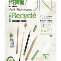 SG Education Clairefontaine White PaintON Recycl� Pad Range SG Education