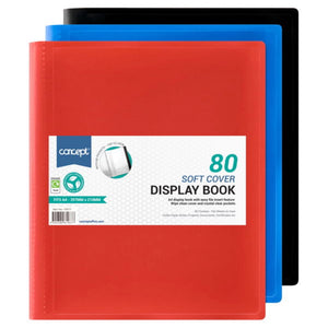 SG Education Concept A4 80 Pocket Soft Cover Display Book SG Education