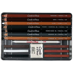 SG Education Conte Sketching Tin Set SG Education