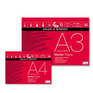 SG Education Daler Rowney A Series Marker Pad 50 Sheets 70g SG Education