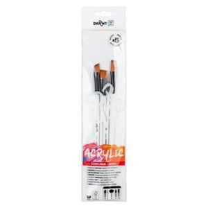 SG Education DARWI Brush Set Medium Synthetic 5 Pack Set 2 SG Education
