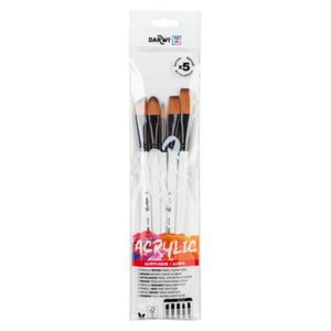 SG Education DARWI Brush Set Medium Synthetic 5 Pack Set 3 SG Education