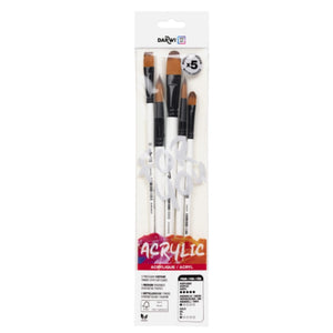 SG Education DARWI Brush Set Medium Synthetic 5 Pack SG Education