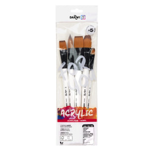 SG Education DARWI Brush Set Wide Synthetic 5 Pack SG Education