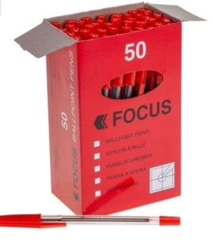SG Education Focus Ball Point Pen 50 Box Range SG Education