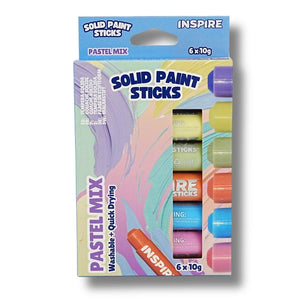 SG Education Inspire Solid Paint Sticks Pastel Colours 6 Pack SG Education