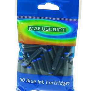 SG Education Manuscript Ink Cartridges Blue 50 Pack SG Education