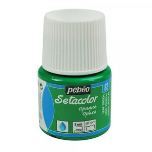 SG Education Pebeo Setacolor Opaque Fabric Paint 45ml Leaf Green DNR SG Education