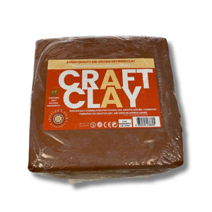 SG Education Potters Pick Unfibred Air Drying and Firing Clay Terracotta 5kg Bag SG Education